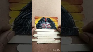 Mahakal penting on icecream stick 🙏 viral # video #mahakal