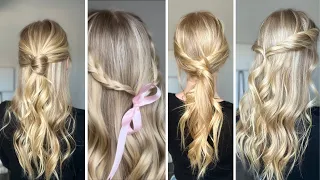 4 Romantische Frisuren Ideen für den Alltag, Bridesmaid, besondere Anlässe I schnell und einfach!