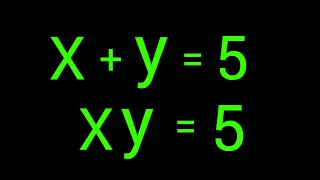 Math Olympiad | A Nice Algebra Problem | X=? & Y=?