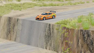 Cars vs Unfinished Road #2 - BeamNG DRIVE | SmashChan