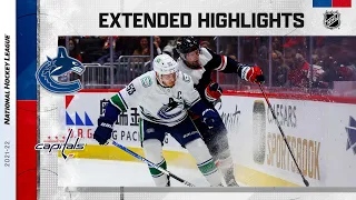 Vancouver Canucks vs Washington Capitals Jan 16, 2022 HIGHLIGHTS