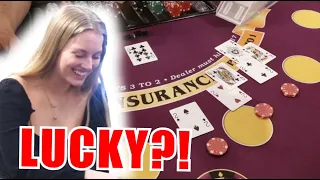 🔥LUCKY!?🔥 10 Minute Blackjack Challenge - WIN BIG or BUST #179