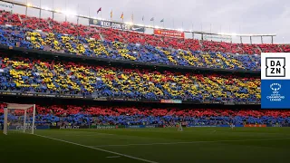 The Barcelona Anthem Rings Out Around Camp Nou For The Massive UWCL Clasico