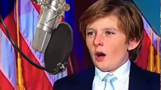 Barron Trump sings "My Daddy Is President".