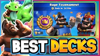 Top 5 BEST DECKS for the Rage Tournament! 😠