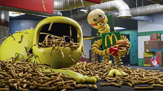 Bone Thief and Boxy Burger Mcdonalds (Project Playtime Chapter 3)