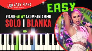 Blanka - Solo | ŁATWY Akompaniament dla początkujących I Poland EASY Piano Tutorial I Pianino