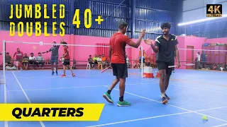 GANESH / VICKY vs SANDFORD / SILUVAI - 40+ Jumbled  Doubles 2024 | ABC TROPHY | #badminton