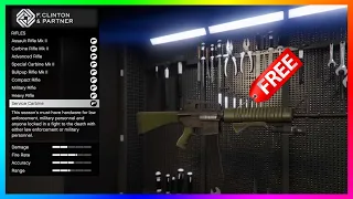 How To Unlock The Service Carbine M16 Rifle For FREE In GTA 5 Online! (The Criminal Enterprises)