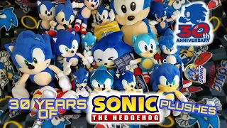 30 Years of Sonic Plushes - Sonic the Hedgehog 30th Anniversary Collection (1991-2021)