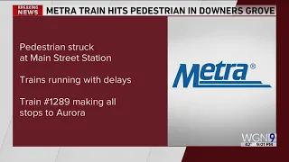 Metra train hits, kills person near Downers Grove