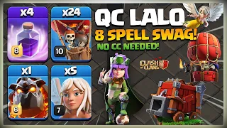 After Update! Th14 QC LaLo | Th14 Queen WALK Lavaloon | Best TH14 Attack Strategy Clash of Clans coc