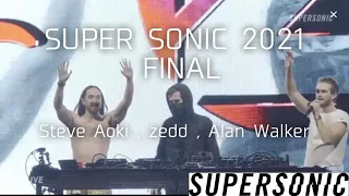 20210919 [Special Stage] Steve Aoki , zedd , Alan Walker - Faded (@Super Sonic 2021)