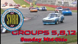 SVRA Groups 5, 8, and 12 Sunday Mid-Ohio