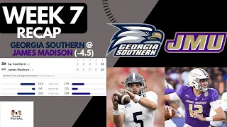 JAMES MADISON VS GEORGIA SOUTHERN Week 7 Recap