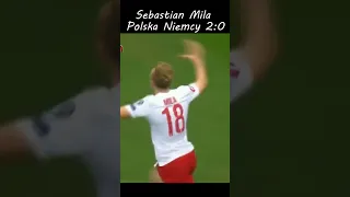 Sebastian Mila strzela gola w meczu z Niemcami. Polska Niemcy 2:0 2014. YT Gwiazdy piłkarskie.