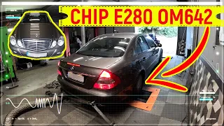 Chiptuning Mercedes W211 E280 CDI 190KM stage1 // krótki vlog z długim autem ;)