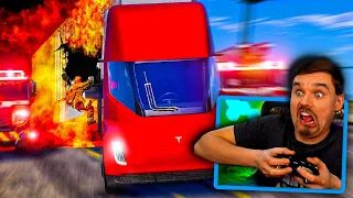 Tesla Semi: Here's Why Firefighters HATE IT in GTA 5! (LOL!)