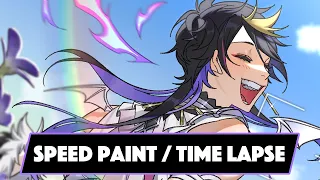 Speedpaint for Shu's birthday | Timelapse【Shu Yamino | Luxiem | Nijisanji EN】