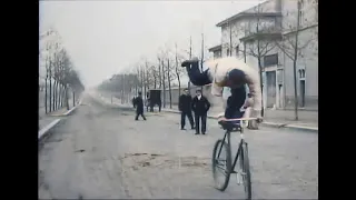 Bicycliste Colorized - 1897, The Lumière Brothers