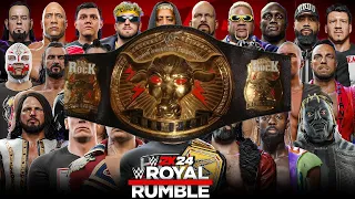 WWE 2K24 ROYAL RUMBLE MATCH FOR THE BRAHMA BULL WWE CHAMPIONSHIP BELT!