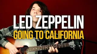 Как играть Led Zeppelin Going to California на гитаре