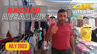 4K 🇹🇷 Alanya/Avsallar. ❶ Bazaar on Wednesday. 05.07