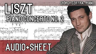 Liszt - Piano Concerto No. 2 in A major (Audio+Sheet) [Cziffra]