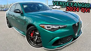 2024 Alfa Romeo Giulia Quadrifoglio Arrives In New Green Paint For The First Time!