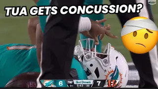 Tua Tagovailoa CONCUSSION  🙏 CARTED OFF Vs Bengals | ‘SCARY’ INJURY!