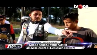 Pengendara Moge Arogan Bersitegang Dengan Supir Truk