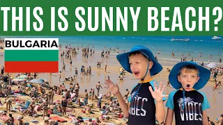 Sunny Beach with KIDS?? The Las Vegas of Bulgaria! - Vlog 2023 🇧🇬