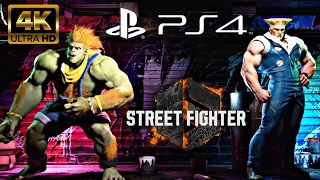 Street Fighter 6 PS4 Blanka Vs Guile Epic Fight 4k 60FPS