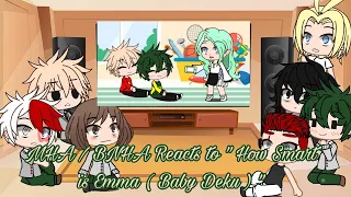 My Hero Academia Reacts to " How Smart is Baby Deku "  MHA/BNHA Gacha Club • CookieKitty Kat •