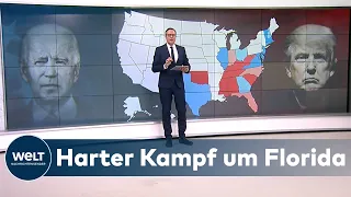 US-WAHL 2020: Es geht Schlag auf Schlag - Trump gewinnt im Süden - Biden im Osten