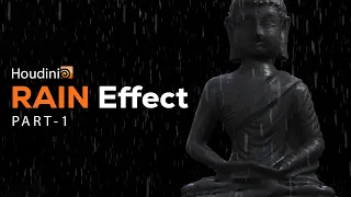 Rain Effect in Houdini | Houdini Tutorial [Part-1] with Eng Sub