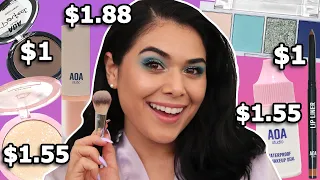 Makeup Under $2!? In THIS ECONOMY?? 👀 Shop Miss A Makeup Haul Try On 2022