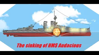 Hms Audacious sinking-Floating Sandbox