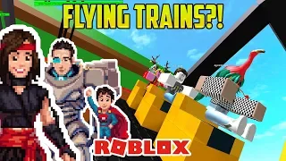 FLYING TOY TRAINS! FOR KIDS! (Roblox!)