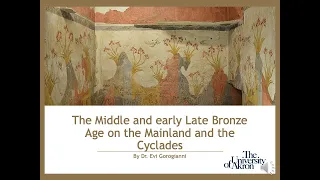 The Middle and early Late Bronze Age on the Greek Mainland and the Cyclades