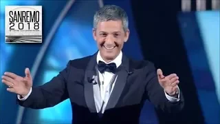 Sanremo 2018 - 1^ serata - Fiorello super ospite sul palco dell'Ariston