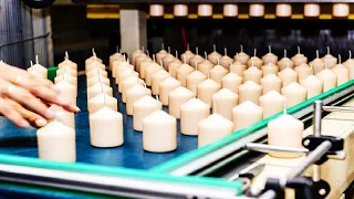 How It's Made Candles - Candles Making Production Line - Awesome Candles Processing Factory