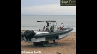 Iguana X100 | Half boat, Half tank, this is a quarter-million-dollar amphibian boat you can drive