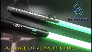 ES Sabers - Difference Between RGB Base Lit and Eco/Proffie Pixel Combat Sabers