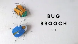 DIY Insect Jewelry | How to Make a Bug Brooch | Scarabs / Beetle Tutorial by Fluffy Hedgehog