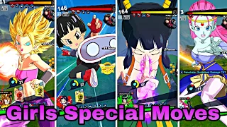 DRAGON BALL LEGENDS : ALL GIRLS CHARACTERS SPECIAL MOVES💥 || DB LEGENDS !