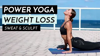 1 HOUR WEIGHT LOSS POWER YOGA WORKOUT // SWEAT & BURN CALORIES