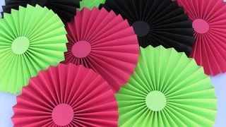 DIY Paper Crafts :: How to make simple Paper ROSETTES// SPRING FLOWERS - Innovative Arts