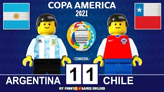 Argentina vs Chile 1-1 • Copa América 2021 • All Gоals & Extеndеd Hіghlіghts in Lego Football