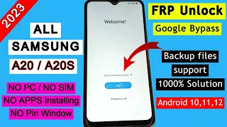 Samsung A20/A20S FRP Bypass 2023 | Google Account Unlock | Remove FRP Lock Without PC Android 11